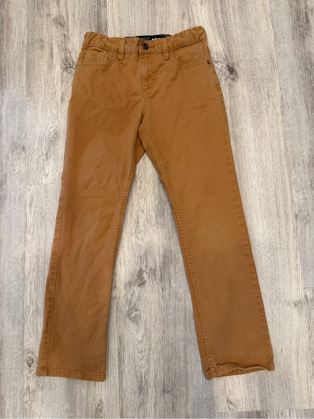Tony Hawk Boys Size 12 Brown Skinny Slouch Pants Adjustable Waist